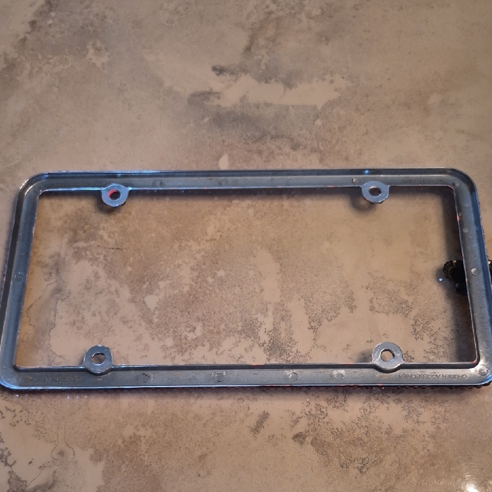 Pink Rhinestone License Plate Frame - Picture 5 of 5